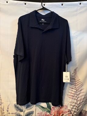 Free Assembly Men's Navy Short-Sleeve Polo - Classic Casual